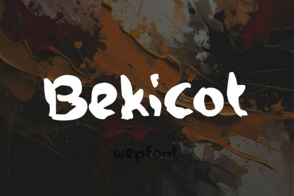 Bekicot: A Brush Font for Bold, High-Impact Designs