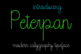 Discover the Charming Handwritten Style of Peterpan