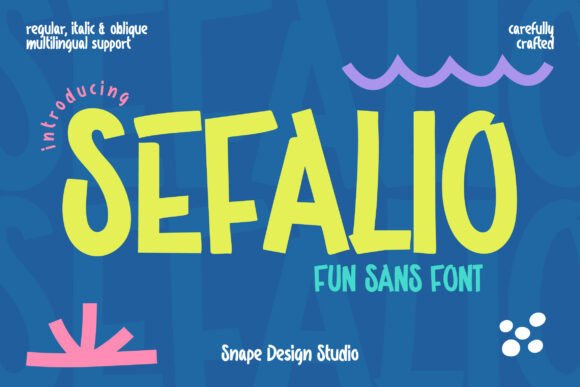Sefalio: A Bold Sans Font for Energetic Design Projects