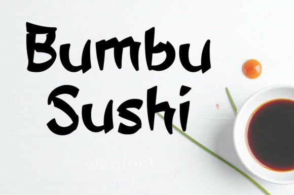The Artful Essence of Bumbu Sushi Typography